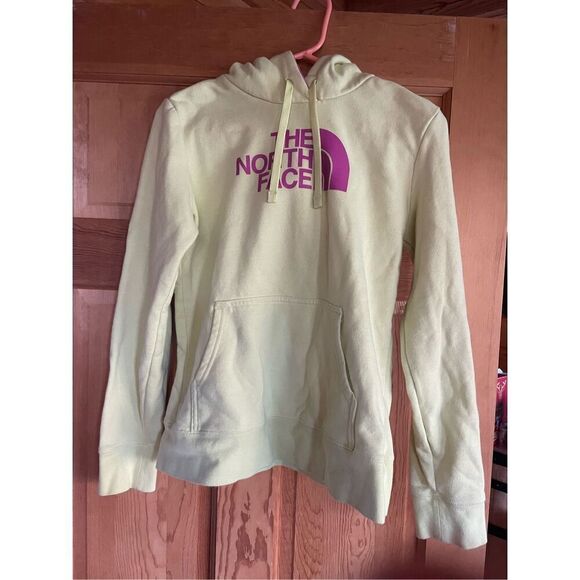The North Face Woman's Yellow and Pink Hoodie Size S - Picture 2 of 4